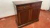 Dark Wood 2 Door 2 Drawer Cabinet, with Key. Size H84cm x W91cm x D41cm. - 5