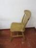 6 x Wooden Dining Chairs. Size H84cm x W45cm x D40cm. No Vat on This Lot.  - 6