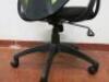 Realspace Office Swivel Chair with Lime Green Mesh Back & Black Hopsack Seat. - 5