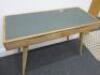 Light Wood Office Desk with 2 Drawers & Felt Top. Size H77cm x W105cm x D51cm. - 2