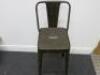 3 x High Back Metal Framed Stools. Size H105cm. - 3