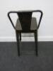 3 x High Back Metal Framed Stools. Size H105cm. - 5