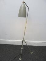 Metal Floor Standing Tripod Leg Lamp, Colour Grey, Size H126cm.