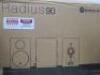 Pair of Monitor Audio Radius 90 Speakers in Black, S/N 703830. Comes in Original Box. - 2