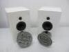 Pair of Monitor Audio Radius 90 Speakers in White , S/N N903376. Comes with Wall Bracket. - 2