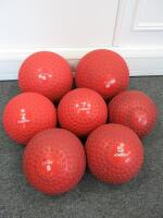 7 x Jordon Red Tyre Tread Medicine Training Balls to Include: 1 x 15kg, 1 x 12kg, 1 x 9,Kg, 3 x 7kg & 1 x 5kg.