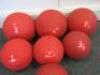 7 x Jordon Red Tyre Tread Medicine Training Balls to Include: 1 x 15kg, 2 x 12kg, 1 x 9,Kg, 2 x 7kg & 1 x 5kg. - 2