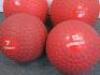 4 x Jordon Red Tyre Tread Medicine Training Balls to Include: 1 x 15kg, 1 x 12kg, 1 x 7kg & 1 x 5kg. - 3