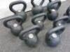 10 x Jordon Design Kettlebell Training Weights to Include: 2 x 24kg, 1 x 20kg, 2 x 16kg, 3 x 12kg & 2 x 8kg. - 3