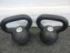 Pair of 12kg Jordon Design Kettlebell Training Weights. - 2
