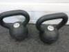 Pair of 12kg Jordon Design Kettlebell Training Weights. - 2