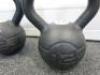 Pair of 12kg Jordon Design Kettlebell Training Weights. - 3