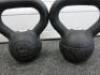 Pair of 8kg Jordon Design Kettlebell Training Weights. - 3