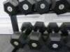 24 x Bodymax Dumbbell Training Weights to Include: 2 x 20kg, 2 x 15kg, 2 x 12.5kg, 2 x 10kg, 2 x 8kg, 2 x 7kg, 2 x 5kg, 2 x 6 2 x 4kg, 2 x 3kg, 2 x 2kg, 2 x 1kg. Comes with Body Power Rack. - 3