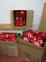 43 x Pairs of Used 12oz Red Boxing Gloves.