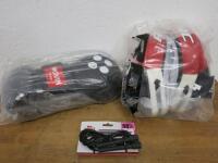 Boxing Equipment to Include: Pair of 12oz Black Boxing Gloves, Pair of RDX Boxing Pads & 1 x Lonsdale Skipping Rope.