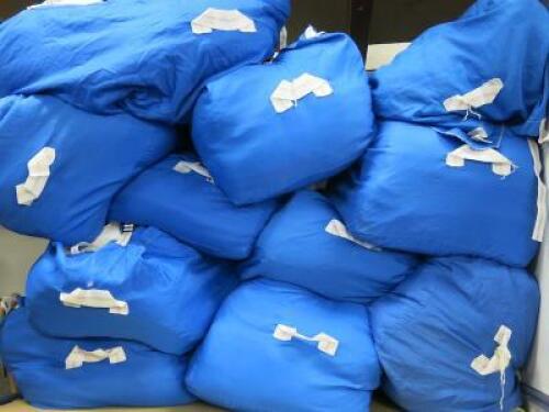 25 x Laundry Bags (Approx 1000) with Large Quantity of BC Softwear 'Comfy' Towelsoft, Hand/Workout Towels. Towel Size: W65cm x D110cm & W47cm x D80cm.