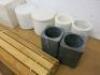 Quantity of Bathroom Ware Accessories to Include: 2 x Mother of Pearl Effect Tissue Box Covers, 2 x Marble Pots with Lids, 4 x Tumblers & 2 Kronorg Marieberg 50 x 80cm Roll Out Bathroom Mat. - 3