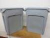 2 x Rubbermaid Slim Jim Commercial Waste Bins. - 3