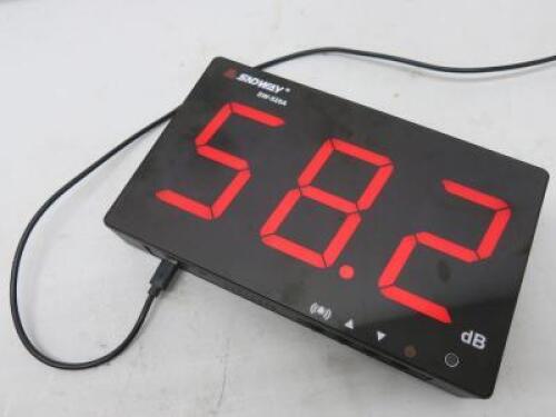 SNDWAY Digital Sound Level Meter, Model SW-525A. Comes with Power Supply.