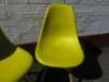 Pair of DSW Eames Style Dining Chairs in Yellow.&nbsp; - 2