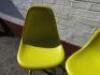 Pair of DSW Eames Style Dining Chairs in Yellow.&nbsp; - 3