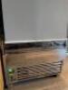 Frost Tech, Polished Stainless Steel Open Front Multideck Chiller Unit with 4 Shelves , Light & Night-blind, Model SD60/100FG, S/N 010/020718CN. Size H193 x W100 x D60cm. - 2
