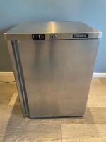 Blizzard Undercounter Stainless Steel Freezer, Model BZ-UCF140 with Manual & Key. Size H82 x W60 x D60cm.