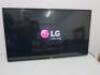 LG 43" LED 1080P TV, Model 43LX341C. Comes with Remote, Peerless Articulated Wall Mount, Model SP746PU & Power Supply.