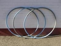 3 x Weighted Fitness Hula Hoops, Size Dia 108cm. 