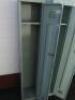 Pair of Metal Lockers In Green, Size H178cm x W 30cm x D30cm. NOTE: no keys. - 5