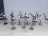 9 x Ikea Forsa Nickel Plated Work Lamp, Model TYPA0501.