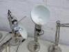 9 x Ikea Forsa Nickel Plated Work Lamp, Model TYPA0501. - 4