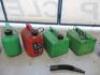 7 x Assorted Fuel/Jerry Cans to Include: 2 x 20L, 2 x 10L & 4 x 5L (As Viewed/Pictured). - 4