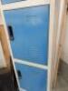 Personnel Locker with 4 x Lockers & Keys. Size H185 x W38 x D45cm. - 4