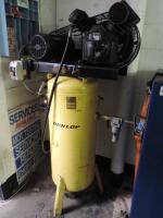 Dunlop Air Compressor, Model DACV55 with 170 Litre Receiver Tank. NOTE: Not currently wired/untested.