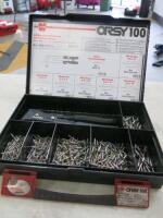 Wurth Orsy 100 Zebra Rivet Gun in Carry Case with Selection of Rivets (As Viewed).