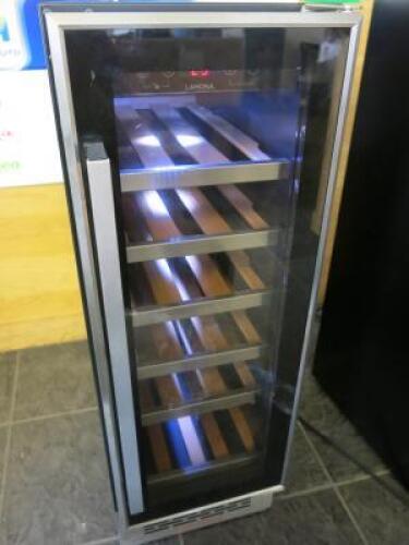 Lamona 6 Shelf Wine Cooler/Drinks Fridge, Model LAM6911-1. Size H86 x W30 x 63cm.