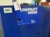 Unipart 567 Litre Bunded Tank, Blue 15W-40 Motor Oil (Used 3/4) with Additional Drum on Mobile Pallets with Assorted Jugs & Pourers (As Viewed). - 2