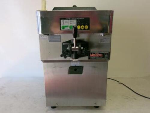 Commercial Counter Top Single Flavour Frozen Yogurt & Soft Ice Cream Freezer Machine, Model SS1-141T. Size H70cm x W40cm x D70cm.