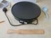 Ovation Electric Crepe Maker, Model HT207. Comes In Original Box with Instruction Manual, T-Stick, Plastic Ladle & Spatula. - 7