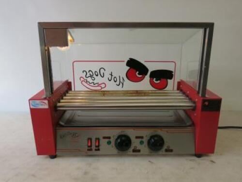 Transik Electric 5 Rollers Rotating Hot Dog Grill, Model WY-005.