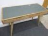 Light Wood Office Desk with 2 Drawers & Felt Top. Size H77cm x W105cm x D51cm. - 2