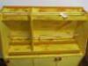 Mobile Shop Display Cabinet with 3 Doors Under in Yellow. Size H120 x W103 x D46cm. - 3