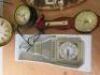 7 x Items of Decorative Wall Clocks & Barometer to Include: 2 x Glass Plate Wall Clocks, Size H60cm, 3 x Station Wall Clocks, 1 x Big Ben Wall Clock & 1 x Barometer. - 4