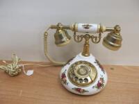 Astral Telecom Royal Albert Old Country Roses Design Vintage Telephone Hand Set.