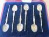 Set of Six Solid Silver Gilt Coronation Spoon Set, Year 1906. Comes in Presentation Case. NOTE: description as per shop label. - 2