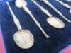 Set of Six Solid Silver Gilt Coronation Spoon Set, Year 1906. Comes in Presentation Case. NOTE: description as per shop label. - 3