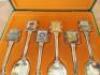 Set of Six Silver Plated Bi-Centennial First Fleet Re Enactment Voyage Commemorative Spoon Set to Commemorate First Fleet 1787-1788. - 4