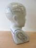 1 x L N Fowler Ceramic Phrenology Head, Size H28cm. - 4